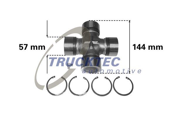 TRUCKTEC AUTOMOTIVE jungtis, kardaninis velenas 05.34.001